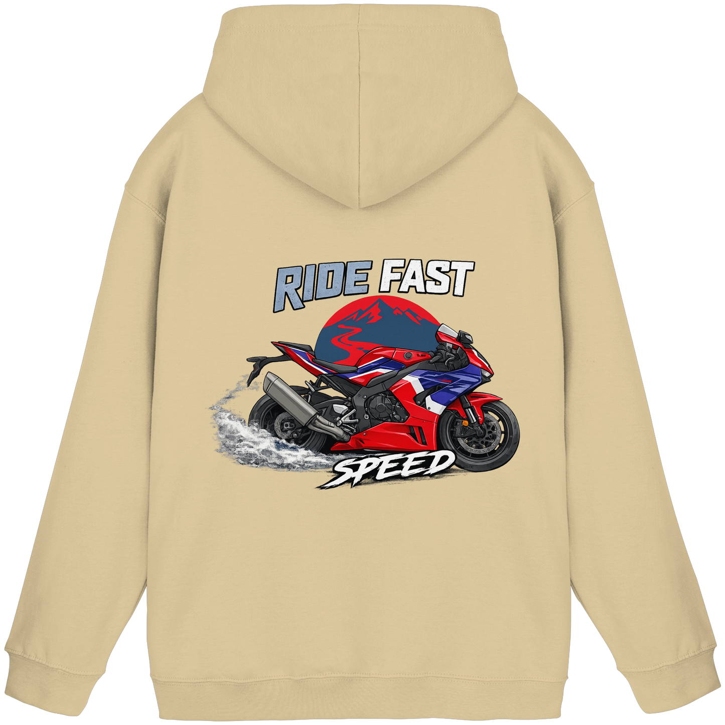 Biker Hoodie - Red Flash | Ride Fast Kollektion