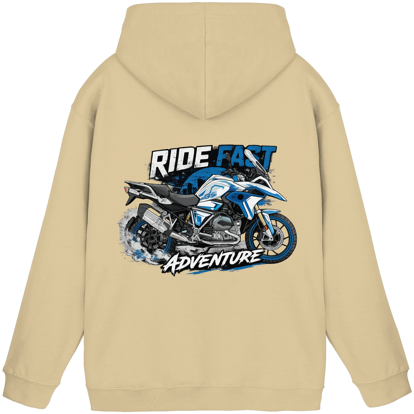 Biker Hoodie - Blue Speed | Ride Fast Kollektion