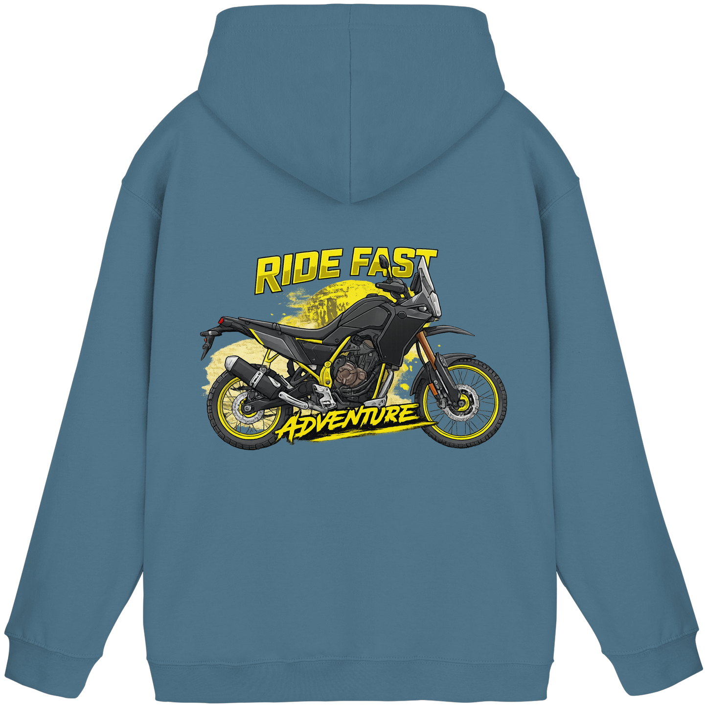 Biker Hoodie - Yellow Storm | Ride Fast Kollektion