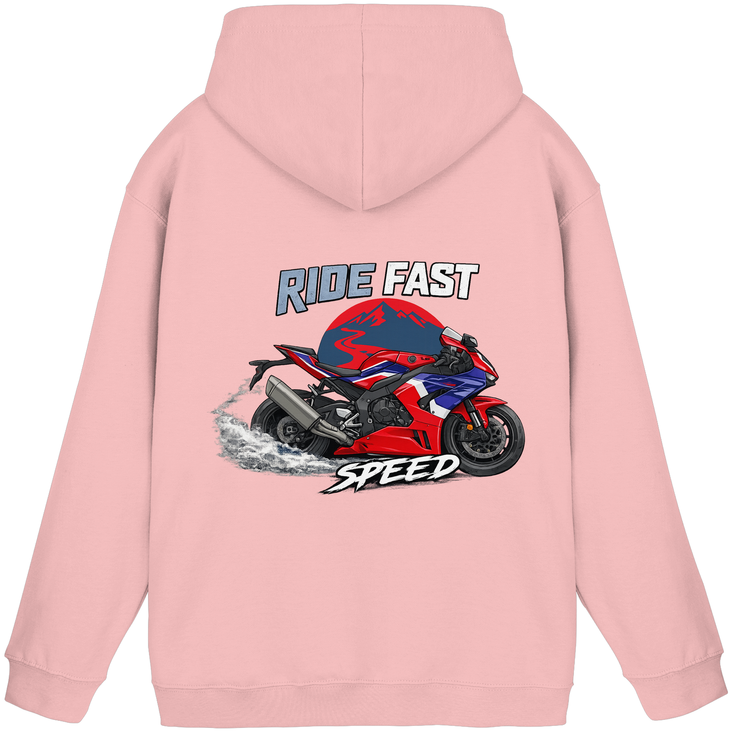 Biker Hoodie - Red Flash | Ride Fast Kollektion