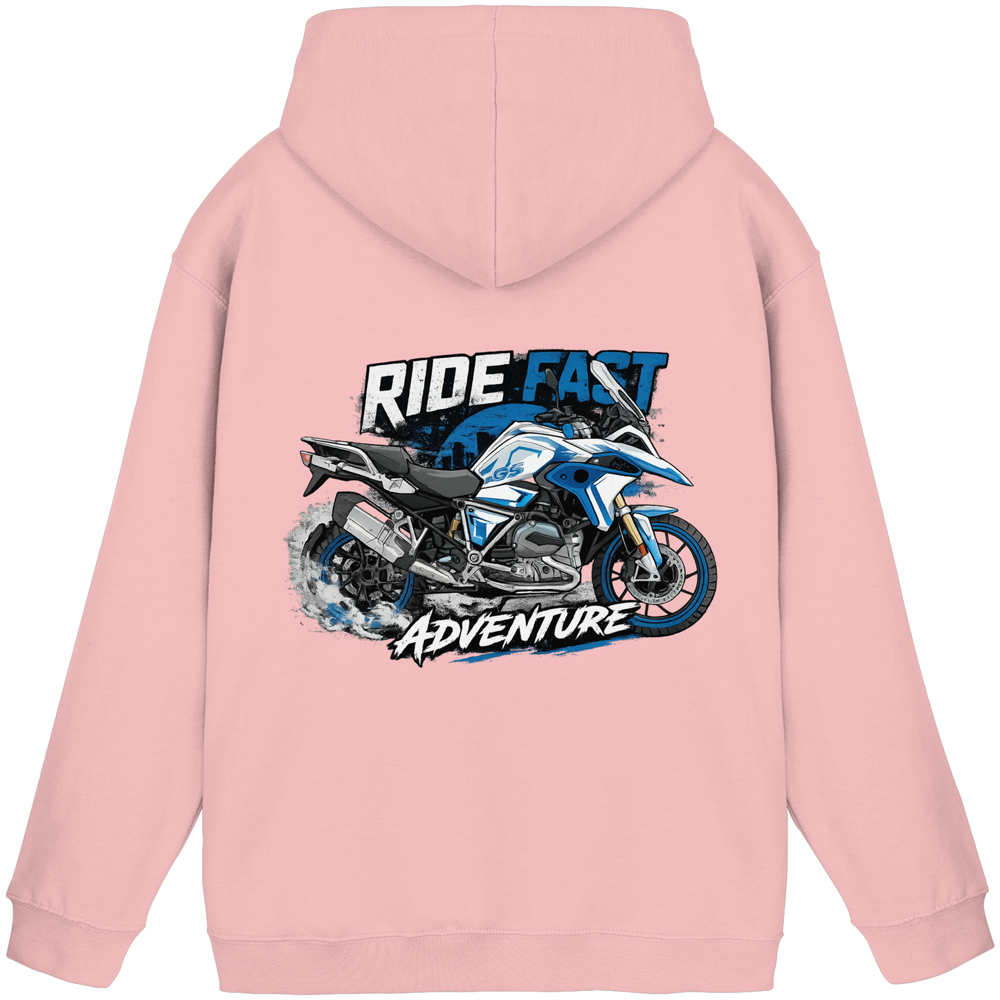 Biker Hoodie - Blue Speed | Ride Fast Kollektion