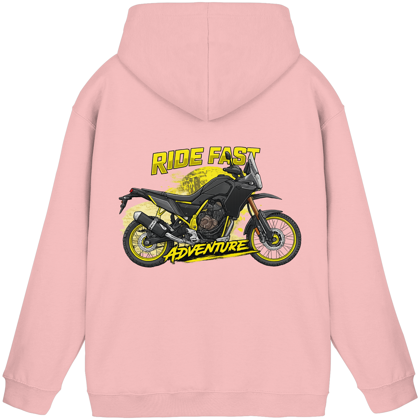 Biker Hoodie - Yellow Storm | Ride Fast Kollektion