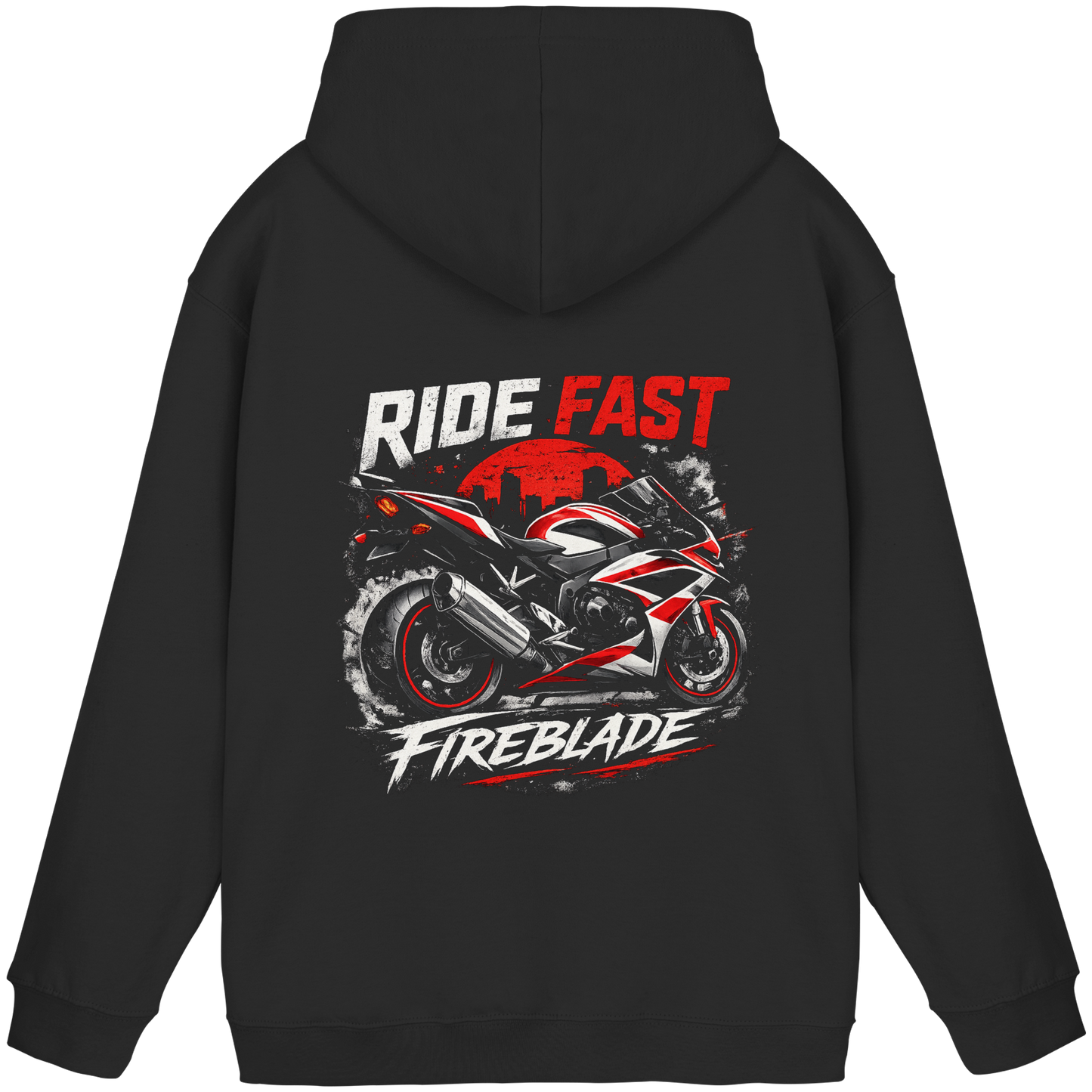 Biker Hoodie – Redline | Erstes Design | Ride Fast Kollektion
