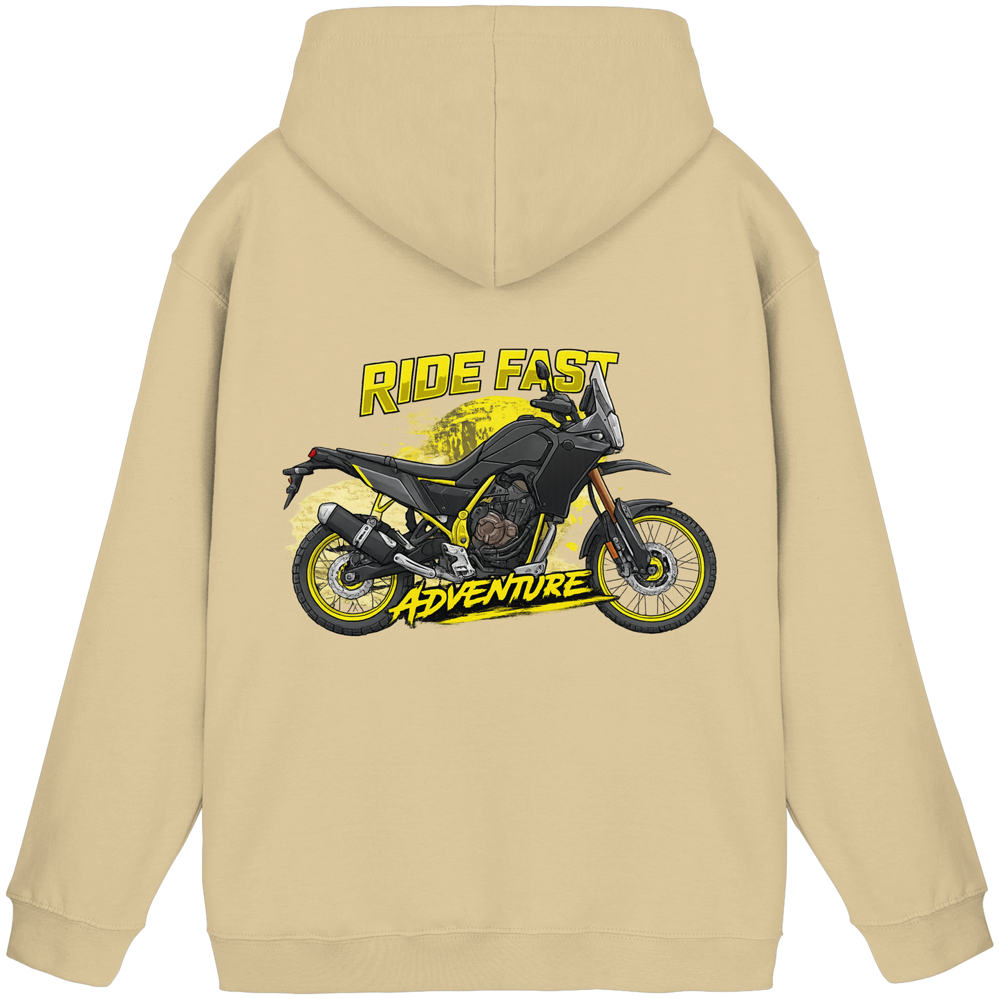 Biker Hoodie - Yellow Storm | Ride Fast Kollektion