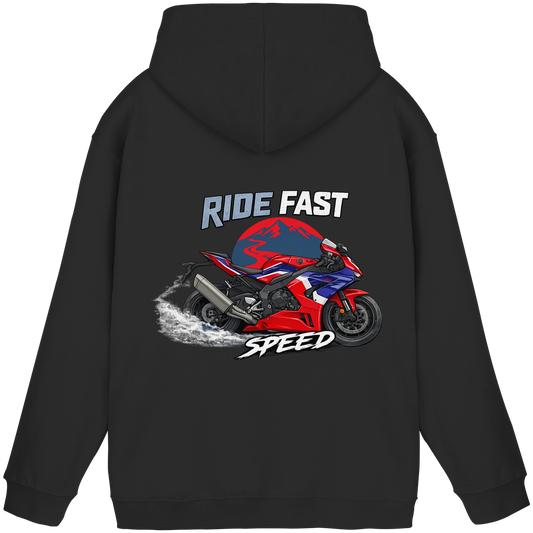 Biker Hoodie - Red Flash | Ride Fast Collection