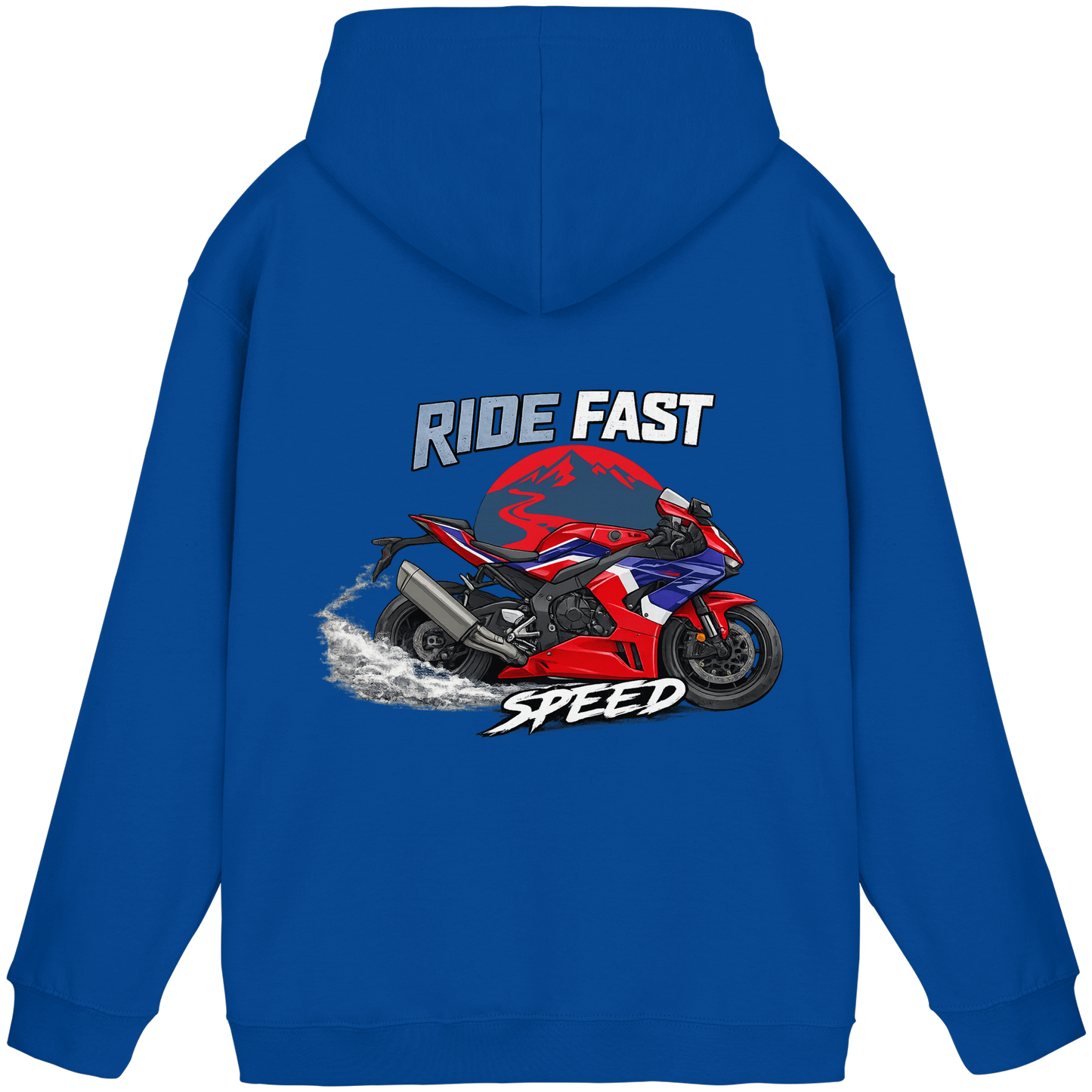 Biker Hoodie - Red Flash | Ride Fast Kollektion