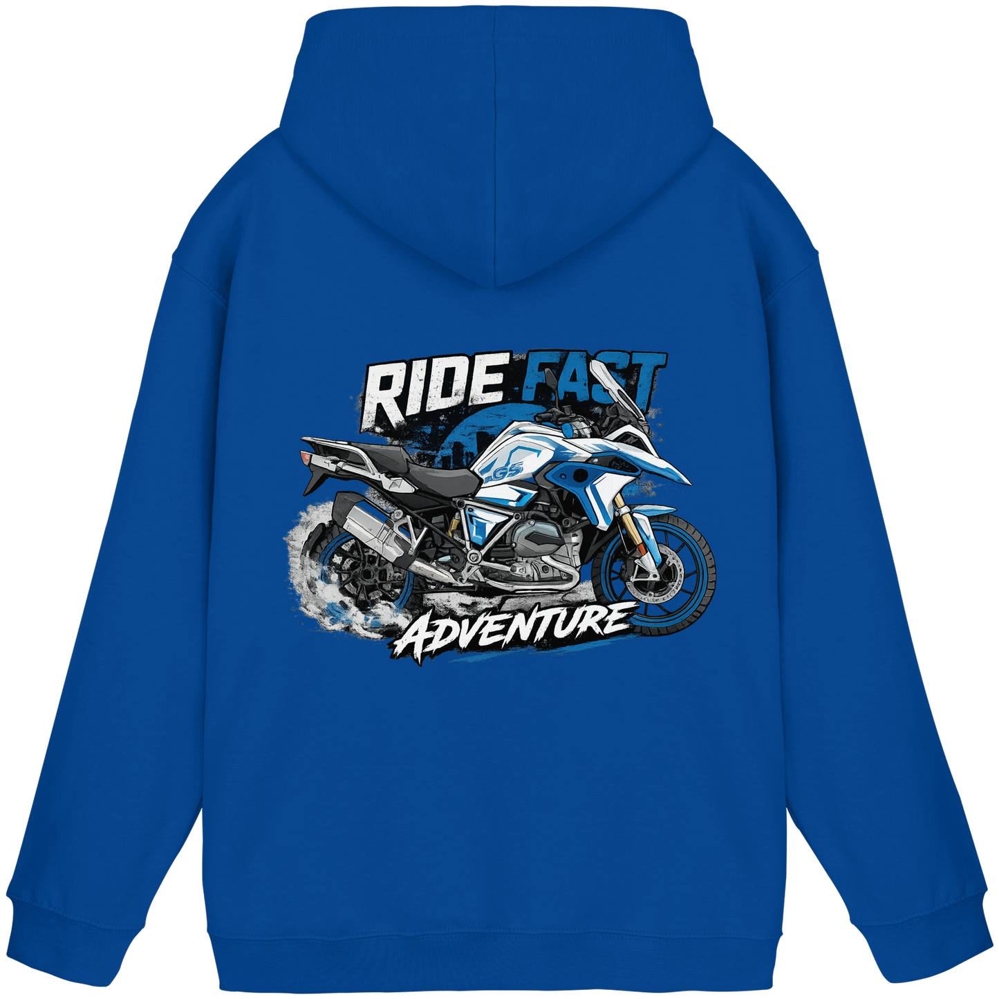 Biker Hoodie - Blue Speed | Ride Fast Kollektion