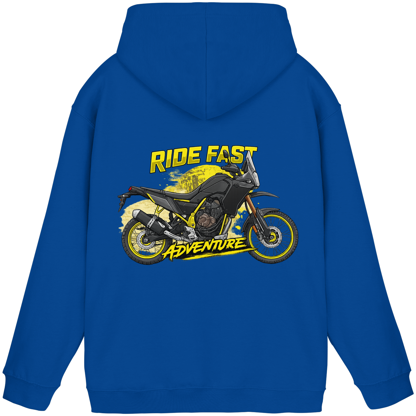 Biker Hoodie - Yellow Storm | Ride Fast Kollektion