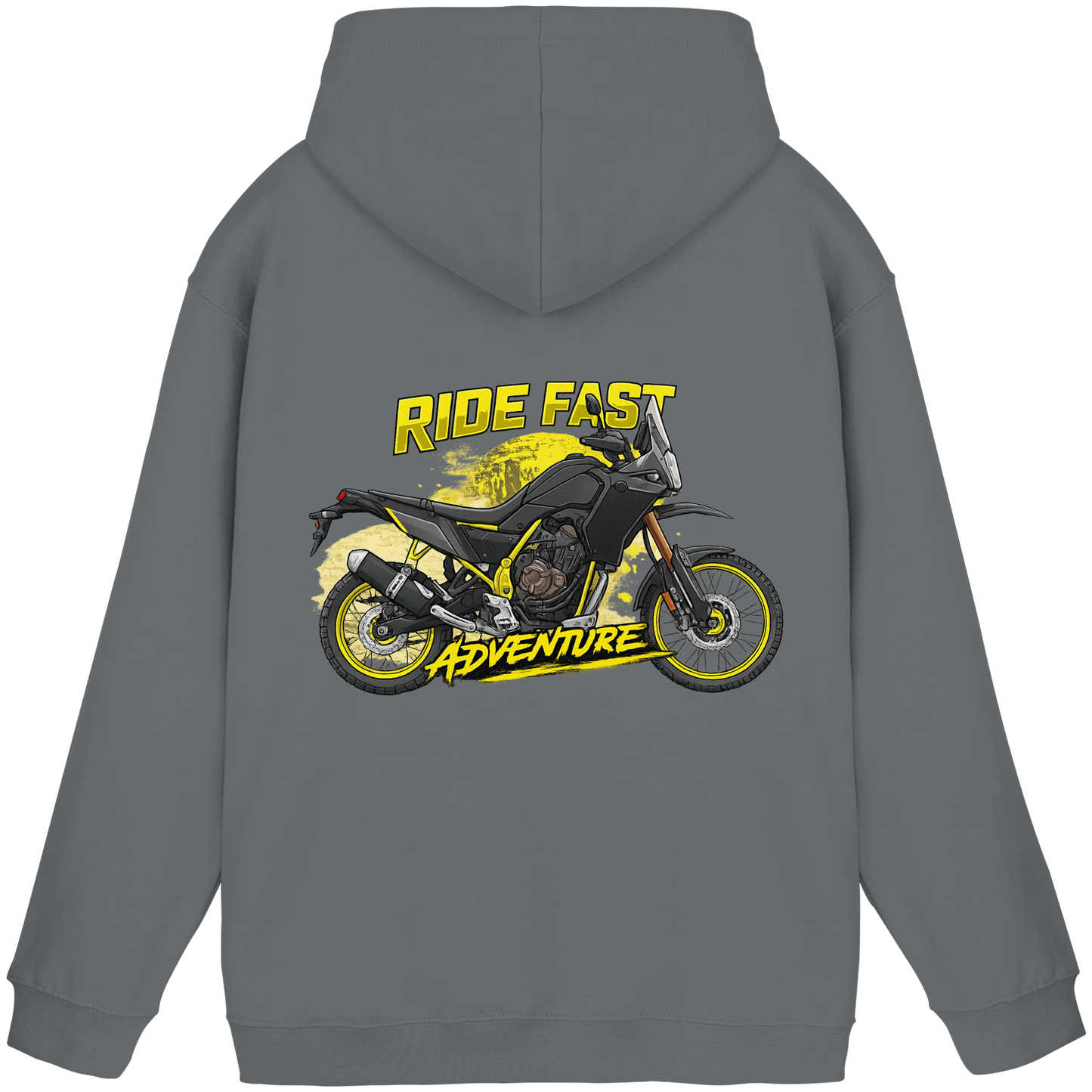Biker Hoodie - Yellow Storm | Ride Fast Kollektion